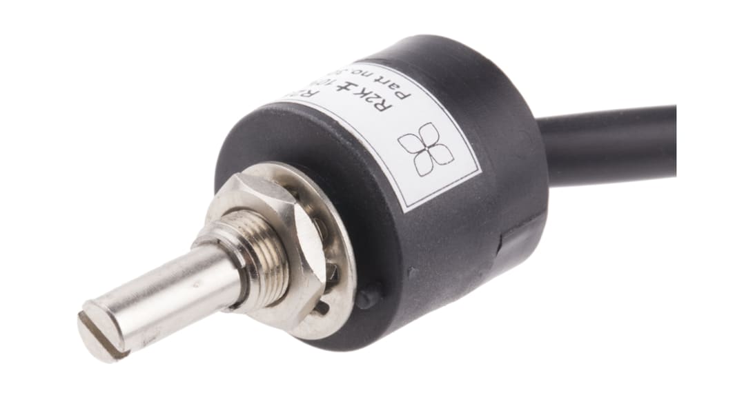 RS PRO tekercselt potenciométer, tengely Ø 6,35 mm, 2kΩ, tűréshatár: ±10%, 1W, Panelre szerelhető