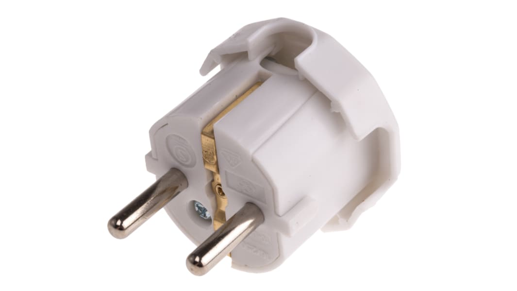 Fiche électrique Mâle RS PRO, 250 V, 16A, 2P+E