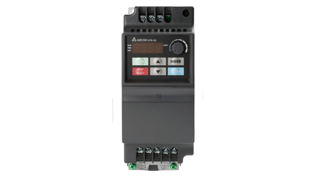 Variateur de fréquence Delta Electronics VFD-EL, 1,5 kW 400 V c.a. 3 phases, 4,3 A, 0 → 600Hz