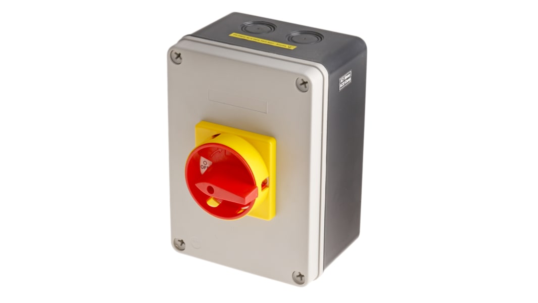 RS PRO 3P Pole Panel Mount Isolator Switch - 80A Maximum Current, 37kW Power Rating, IP65
