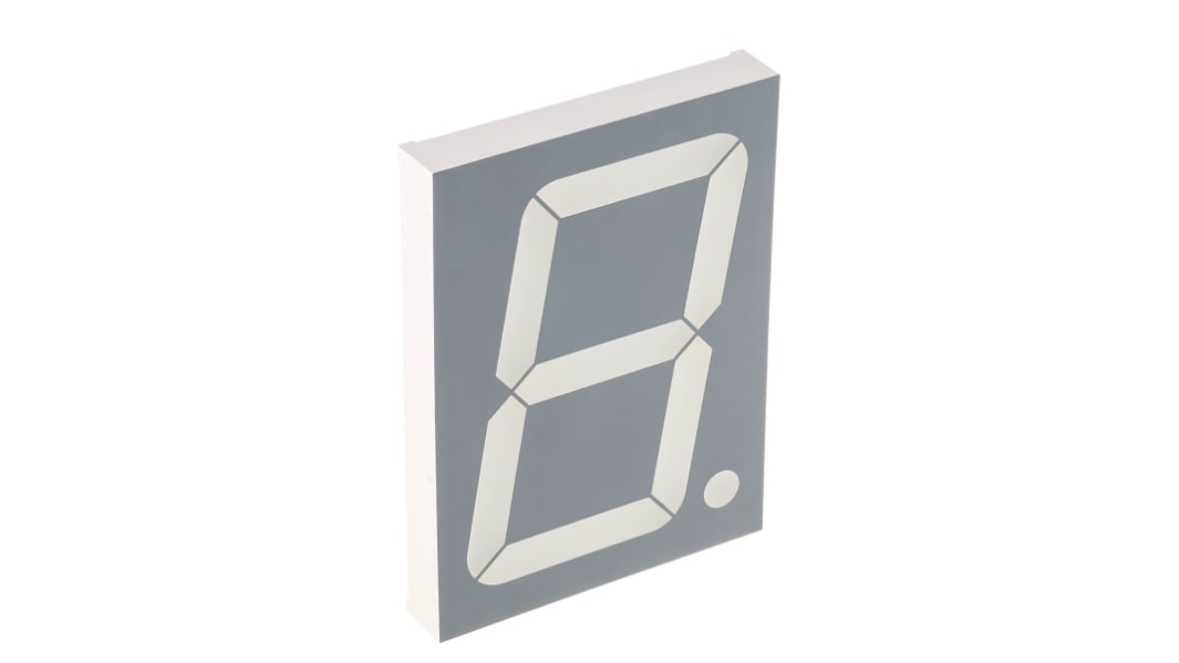 Kingbright LED-Anzeige 7-Segment, Rot 630 nm Zeichenbreite 59.5mm Zeichenhöhe 101mm THT