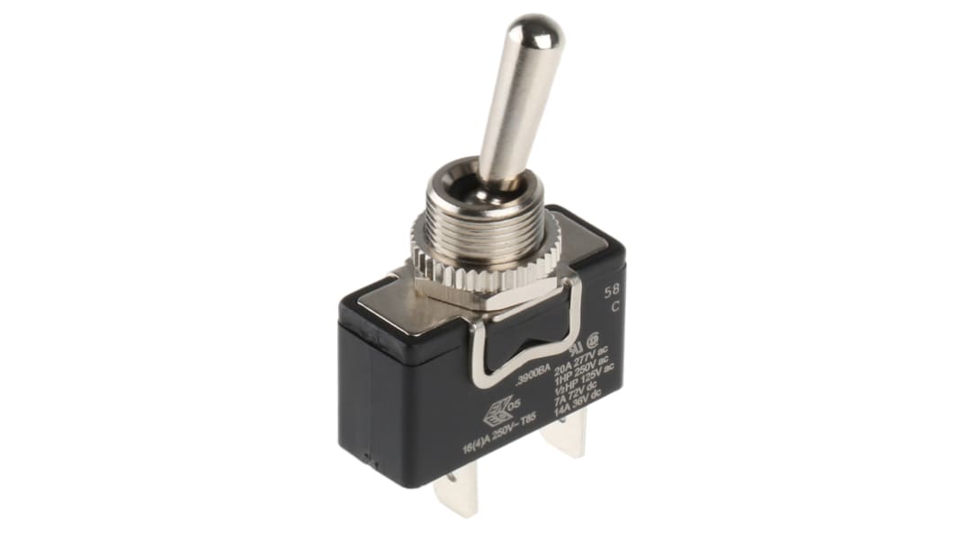 Interruttore a levetta No IP67 On-Off SPST con terminali Linguetta