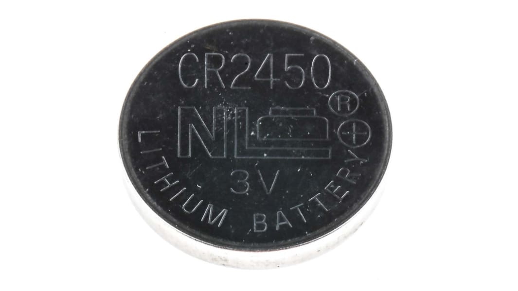 RS PRO CR2450, LiMnO2 Knopfzellen Ø 24.5mm, 3V / 620mAh