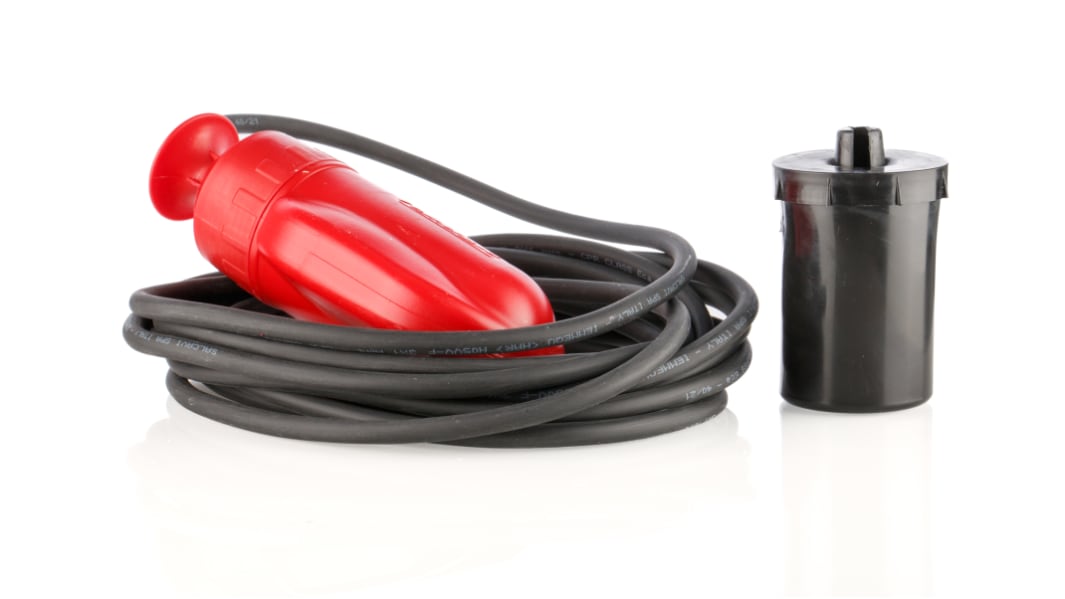 Sensata Cynergy3 MS Series Cable Mount Polypropylene Float Switch, Float, 5m Cable, NO/NC, 250V ac Max, 110V dc Max