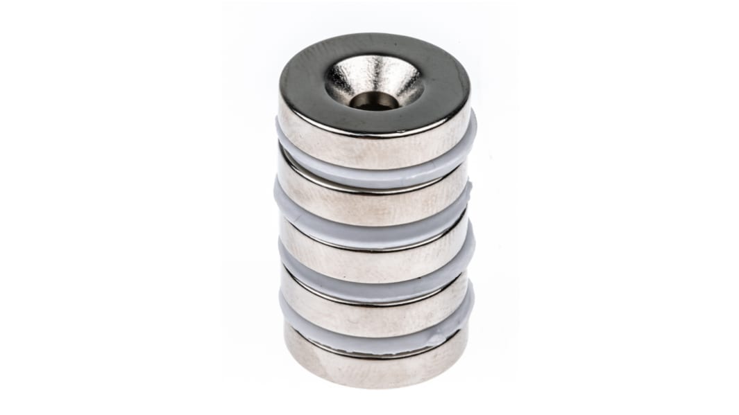Magnete a occhiello Eclipse, Ø 17.5mm spesso 4mm, trazione 5.9kg