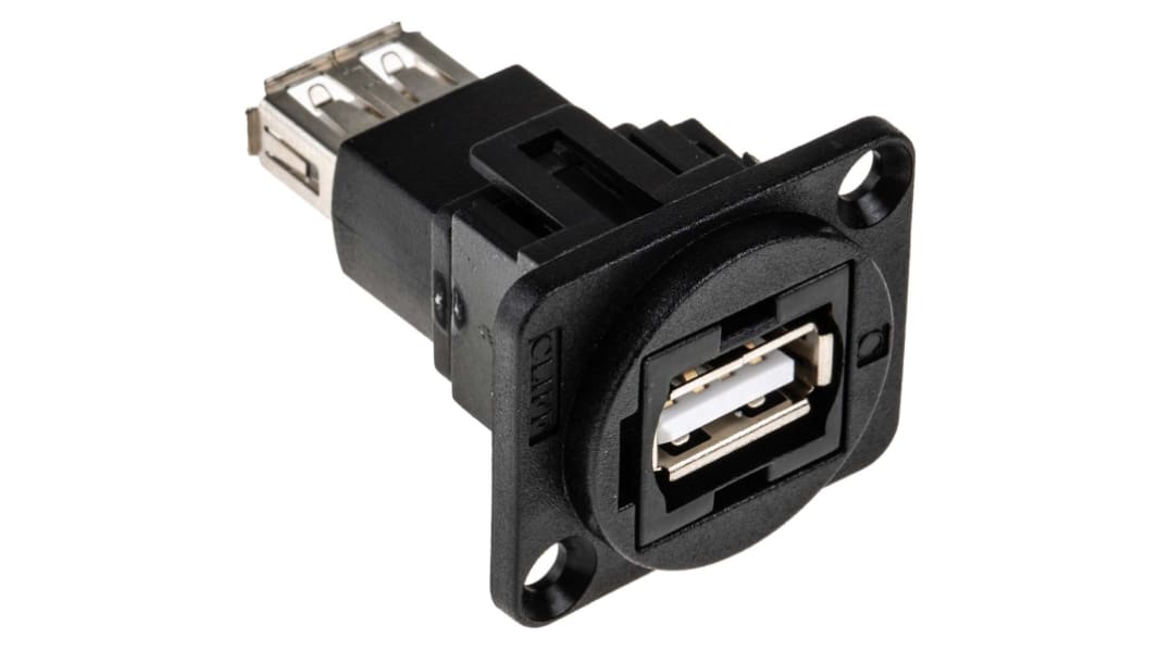Connettore USB tipo A 2.0 RS PRO Femmina, Montaggio a pannello