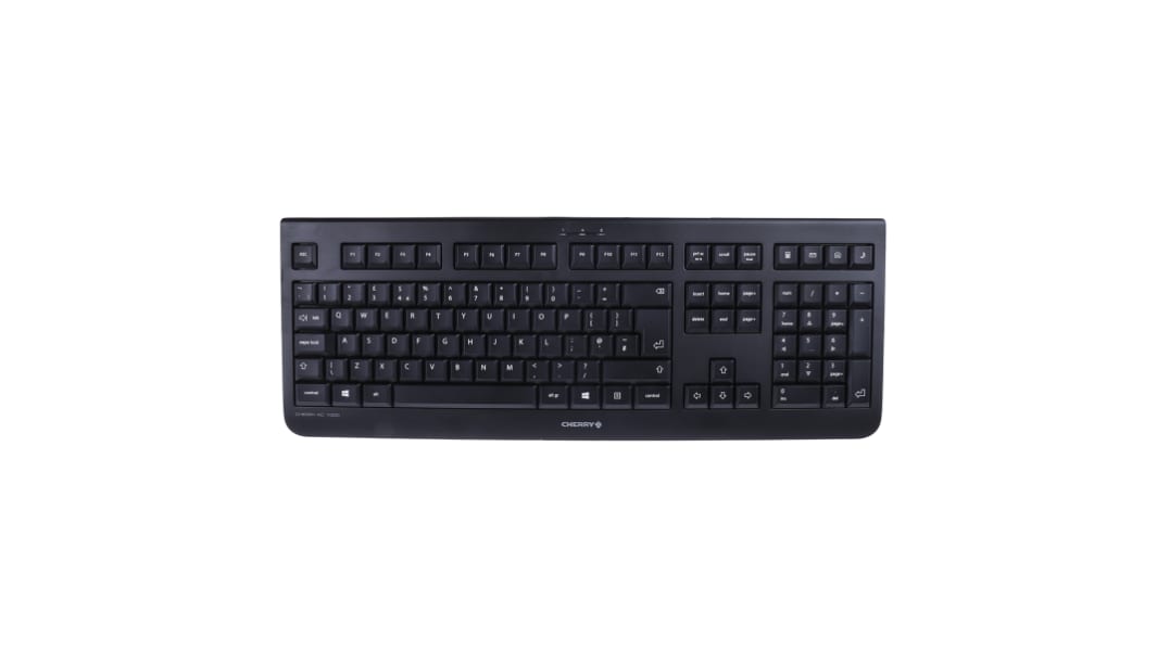 Teclado Cherry, , Con cable, Negro, USB, QWERTY (UK)