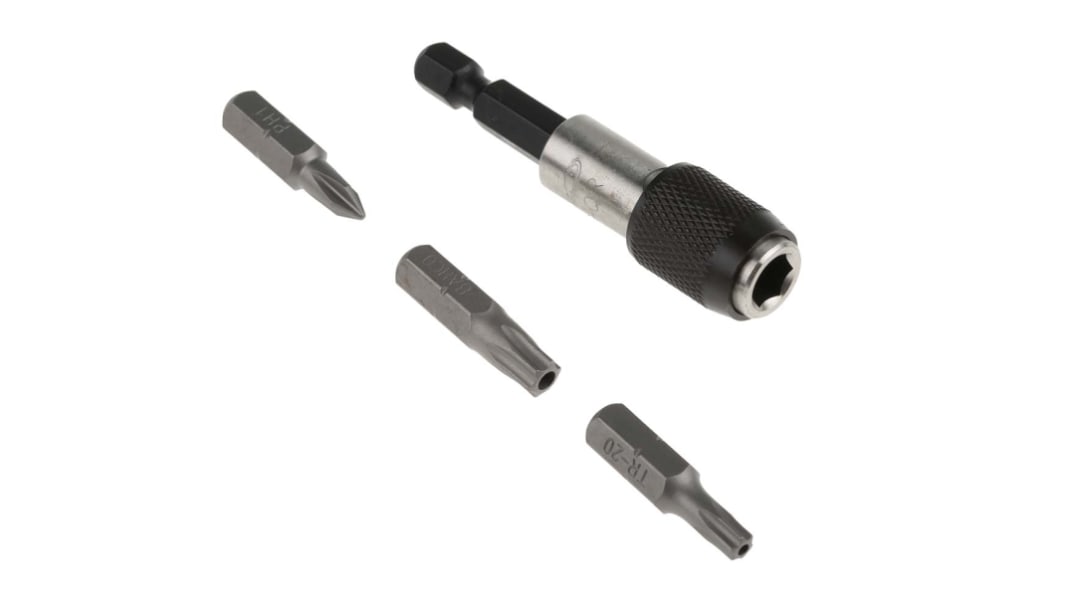 Bahco PHILLIPS®, POZIDRIV, TORX® Schraubendreher-Bitsatz, CrV-Stahl PH2, PH3, PZ1, PZ2, PZ3, T15, T20, T25, T27, T30,