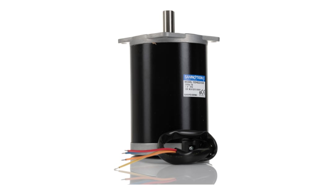 Sanyo Denki 103H8 Series Hybrid, Single Shaft Stepper Motor, 7.44Nm Torque, 100 V, 1.8°, 85.85 x 85.85mm Frame, 12mm