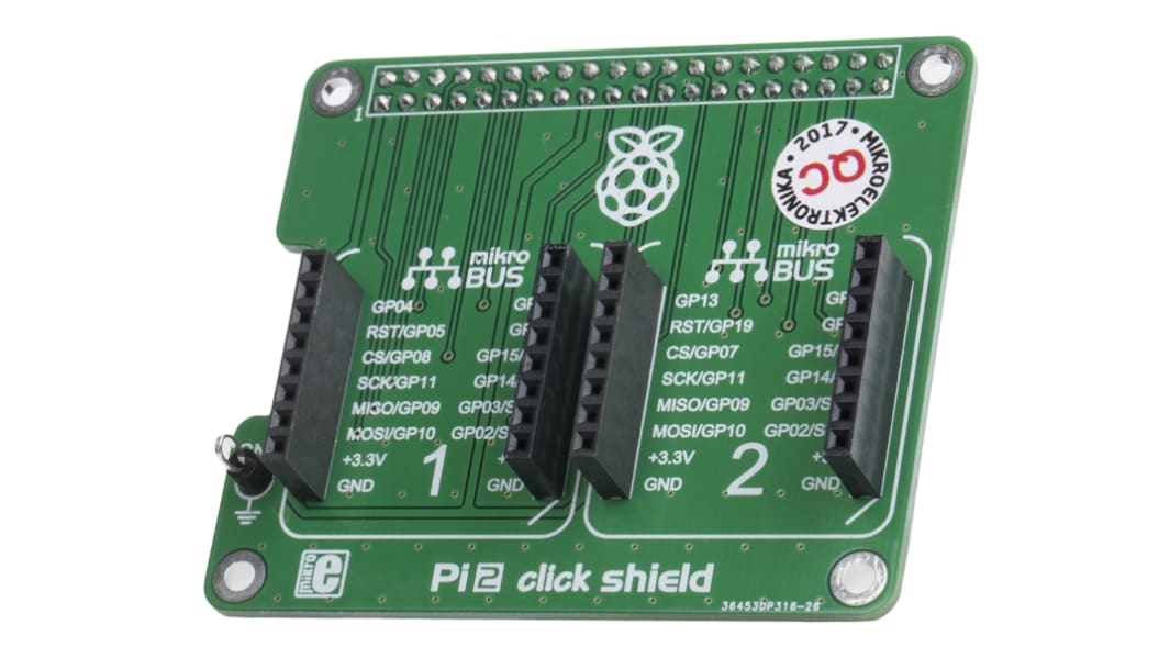 Shield click Pi 2 per Raspberry Pi MikroElektronika
