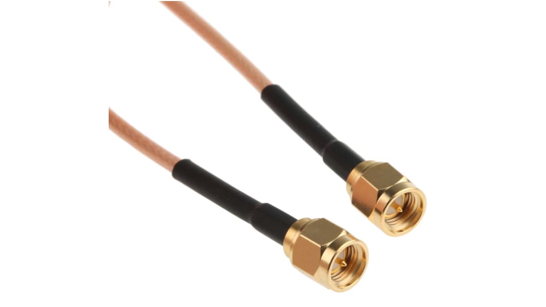 Cinch 415 Series Male SMA to Male SMA, 1.219m, RG316 Coaxial, Terminated50 Ω