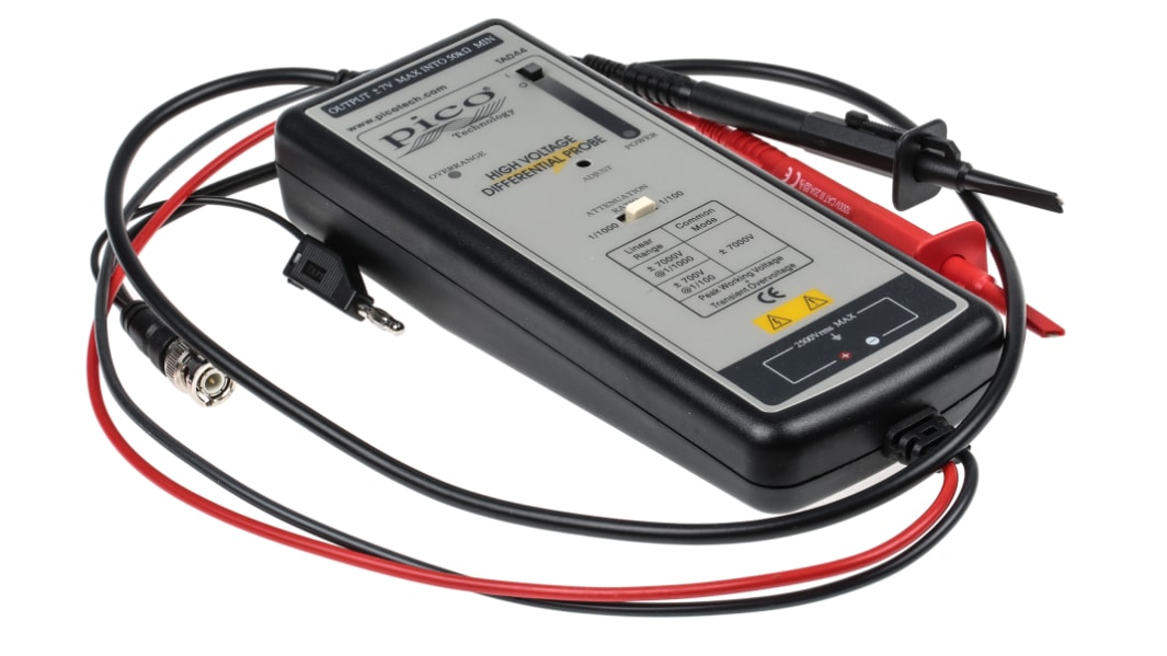 Pico Technology BNC オシロスコープ用プローブ, 差動, 70MHz, 1:100, 1:1000