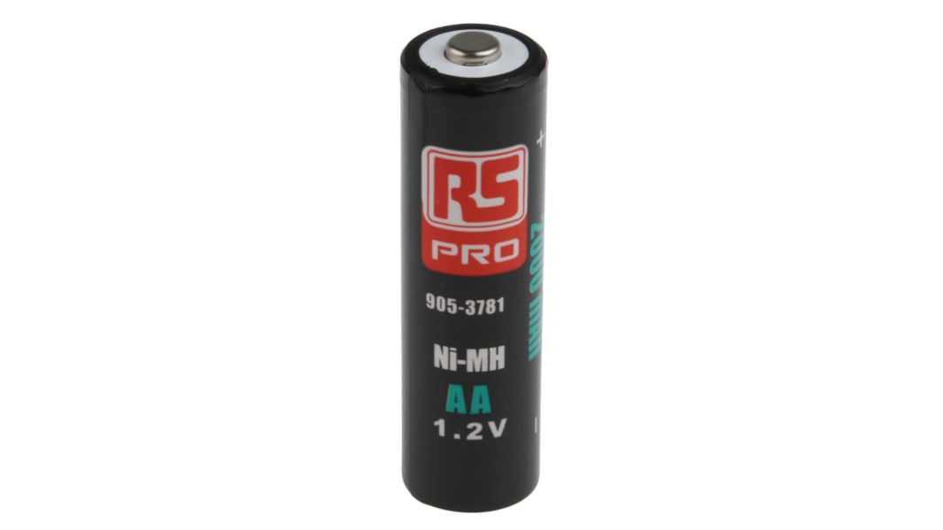 RS PRO AA Akku NiMH 1.2V, 2Ah,  geringe Selbstentladung