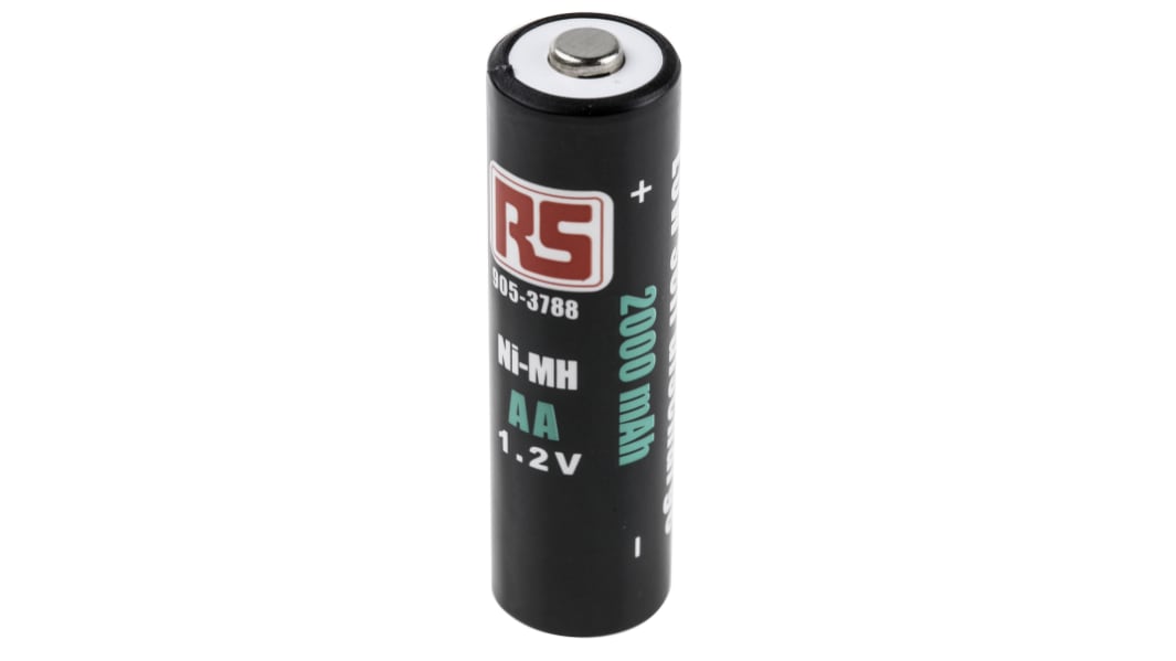 Batterie AA ricaricabili RS PRO, 1.2V, 2Ah, NiMH, terminale Standard