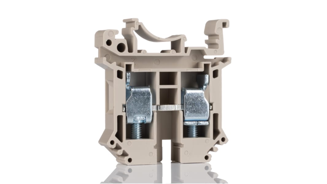 RS PRO Beige, 2.5mm², Screw Termination