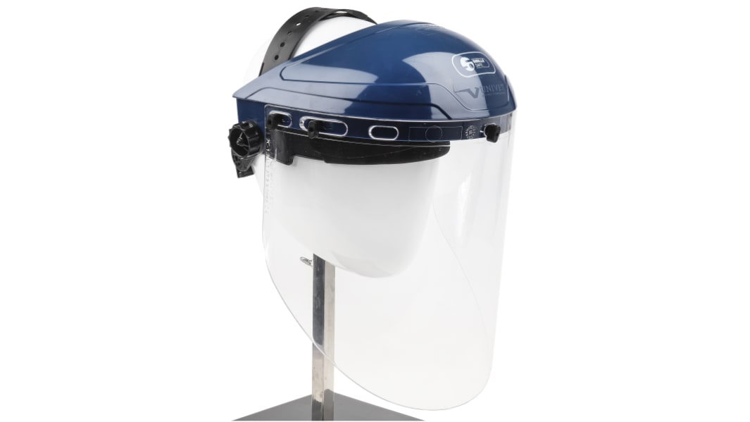 Penta Clear Flip Up PC Face Shield with Brow Guard , Resistant To Molten Metal