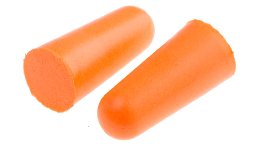 Portwest Orange Disposable Uncorded Ear Plugs, 34dB Rated, 500 Pairs
