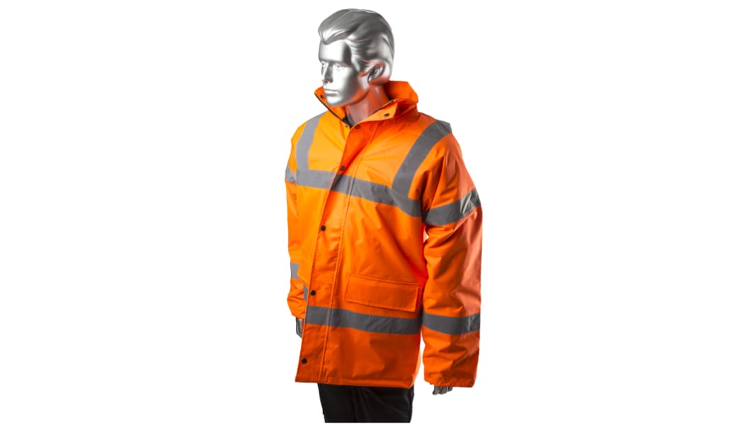 RS PRO Orange Men Hi Vis Traffic Jacket, S