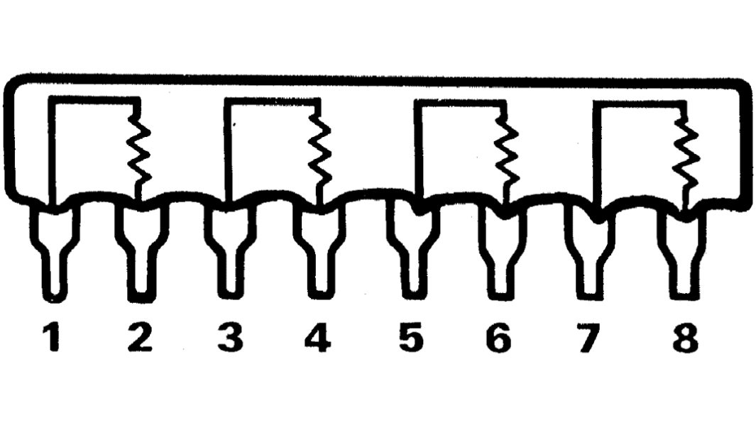 Bourns, 4600X 22kΩ ±2% Isolated Resistor Array, 4 Resistors, 1W total, SIP, Through Hole
