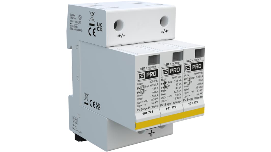 Ipari túlfeszültség-védő 40kA 5.3kV, DIN-sínre szerelhető