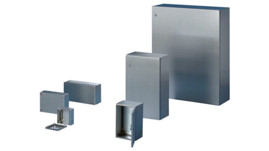 Rittal Ex Series 304 Stainless Steel Wall Box, IP66, ATEX, IECEx, 600 mm x 600 mm x 210mm