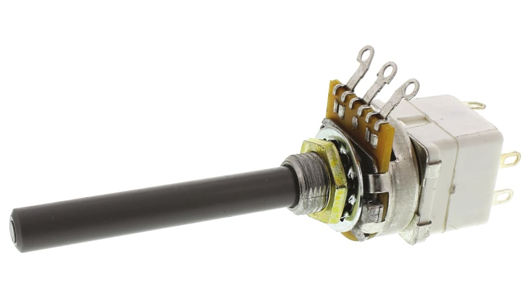 TE Connectivity 23 10kΩ Rotary Potentiometer 1-Gang Panel Mount, 1624213-2