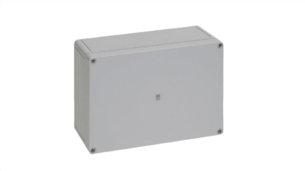 Coffret mural Rittal PK en Polycarbonate, Hauteur 254 mm, Largeur 180 mm, Profondeur 90mm, RAL7035, IP66