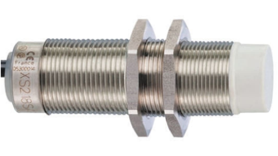 Telemecanique Sensors Inductive Threaded Barrel Proximity Sensor, M18, 12 mm Detection, 2-Wire NO, 20 → 264 V
