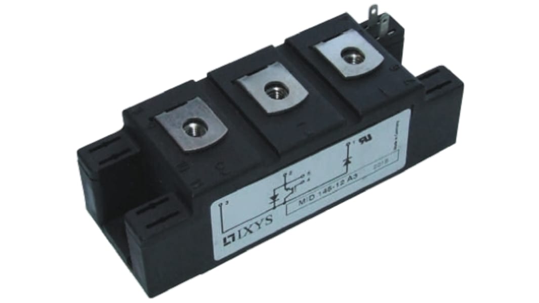 IXYS IGBTモジュール, Nチャンネル, 160 A, 7-Pin, MDI145-12A3