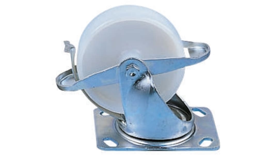 Rueda giratoria con freno Flexello, Ø de rueda 100mm, para uso intensivo hasta 230kg