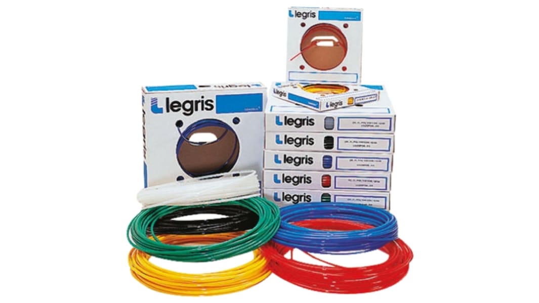Legris 1025P Druckluftrohr Nylon Schwarz, Innen-Ø 10mm / Außen 12mm x 25m bis 14bar