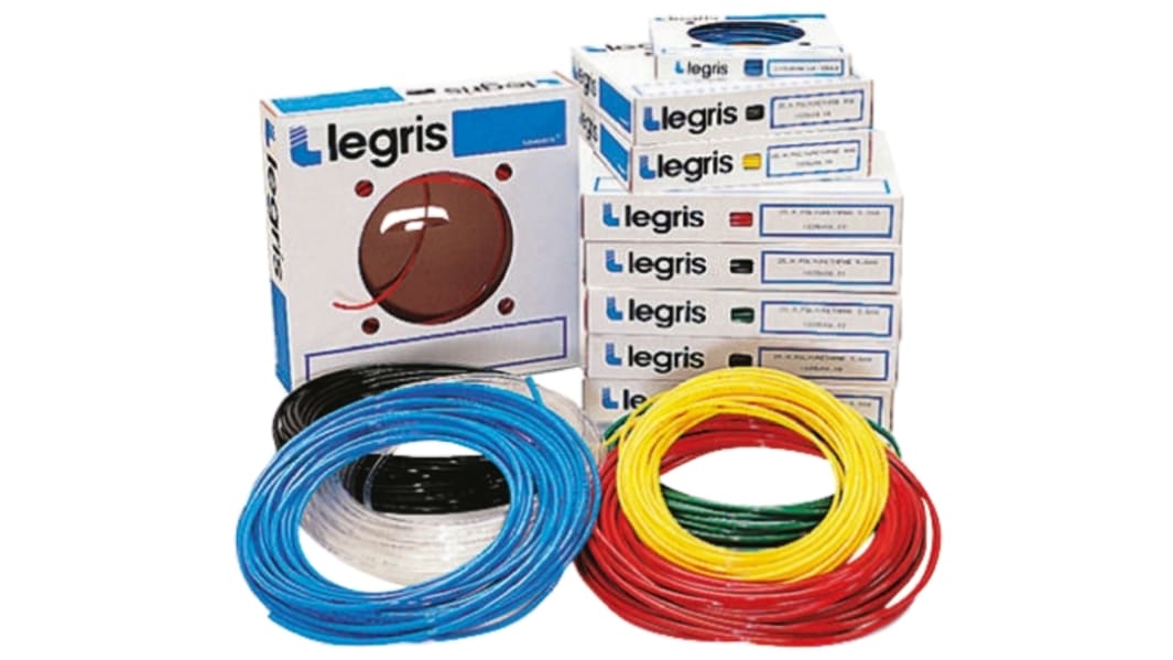 Legris Compressed Air Pipe Black PUR 8mm x 25m 1025U Series