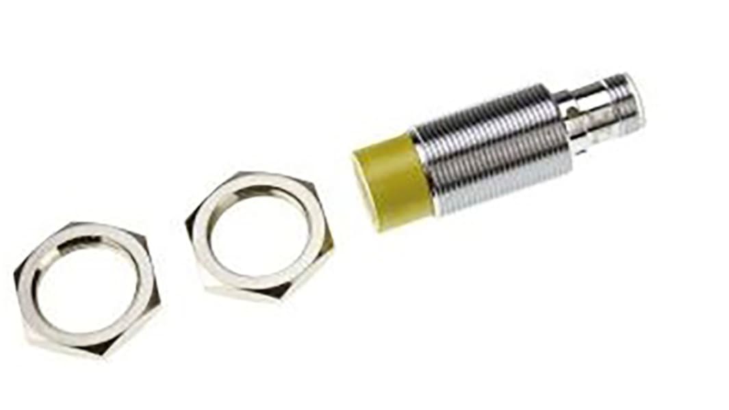 Turck Inductive Threaded Barrel Proximity Sensor, M18, 15 mm Detection, PNP NO, 10 → 30 V dc
