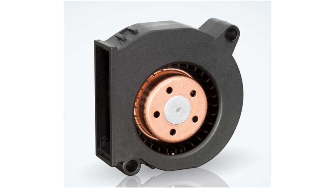 Odstředivý ventilátor, řada: RLF 35, 51 x 51 x 15mm odstředivé, průtok vzduchu: 9.6m³/h 12 V DC