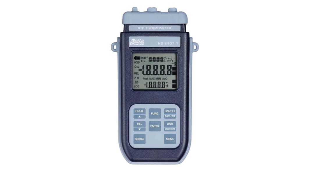 Termometro digitale Delta Ohm HD2107.1, sonda PT100, +650°C max
