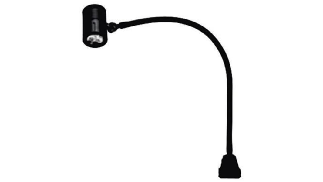 Lampada per macchinari Waldmann, LED, 24 V ac/dc, 24 V ac/dc, 24 V ac/dc, 6 W, braccio Flessibile, estensione max. 600mm
