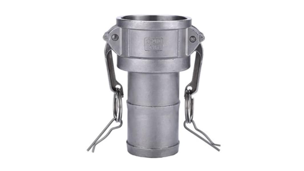 RS PRO Hose Connector, Straight Camlock Coupling 2in 2in ID, 17 bar