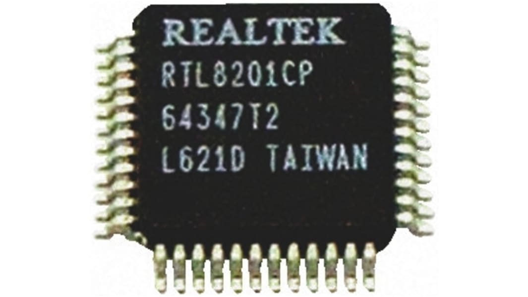 WIZnet Inc イーサネットコントローラ, 100BaseTX, 10BaseT, 10Mbps, 48 Pin, RTL8201CP-VD-LF