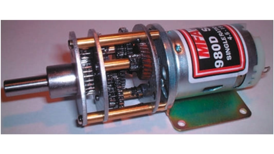 RS PRO, ブラシ付きギア DCギヤードモータ 6 → 15 V dc 4 Ncm 1644 rpm
