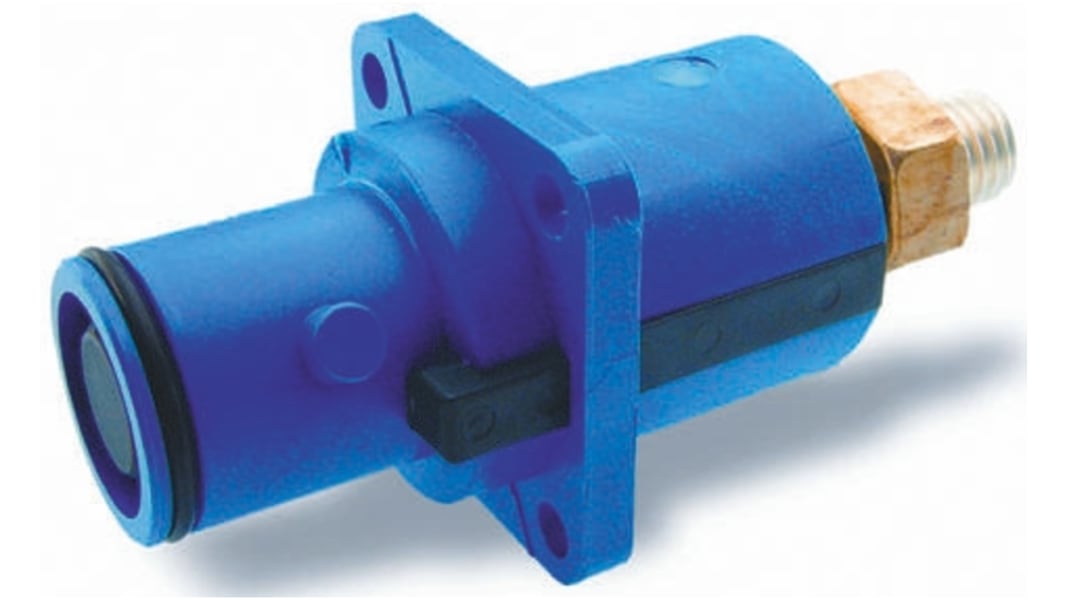 Conector de red Macho, Formato 1P, Orientación Recto, Veam Snaplock, Azul, 1,0 kV, 250A, IP67
