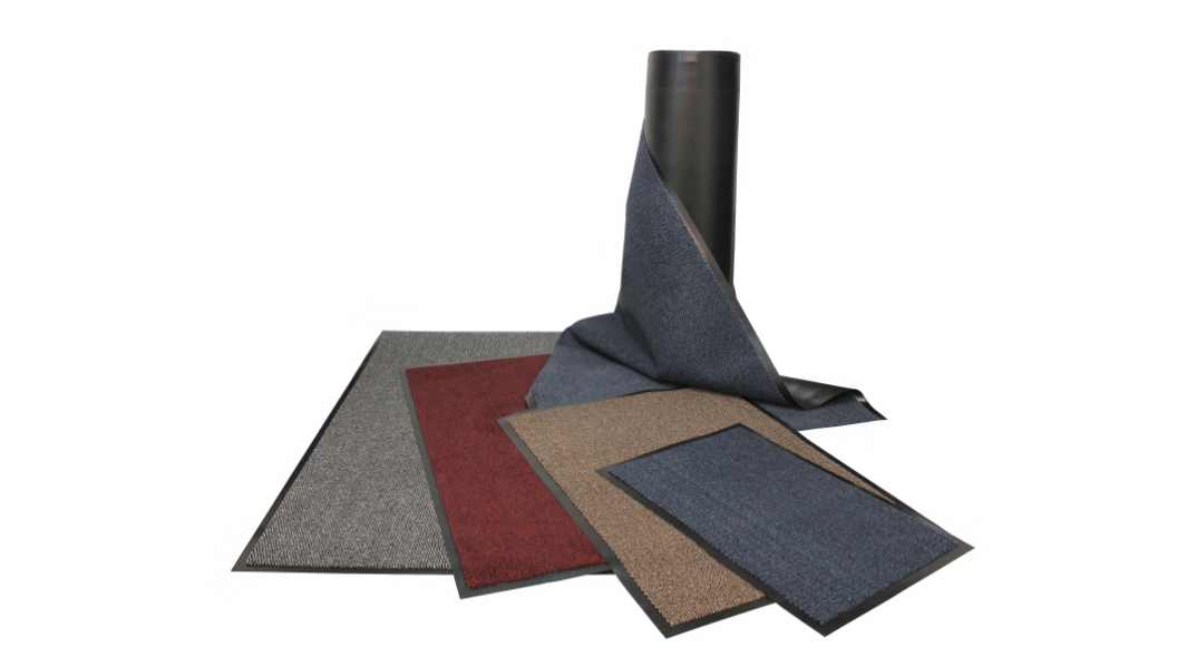 Zerbino Aree di ingresso Nero/Acciaio PP Interno Pelo tagliato, 0.6m Vyna-Plush