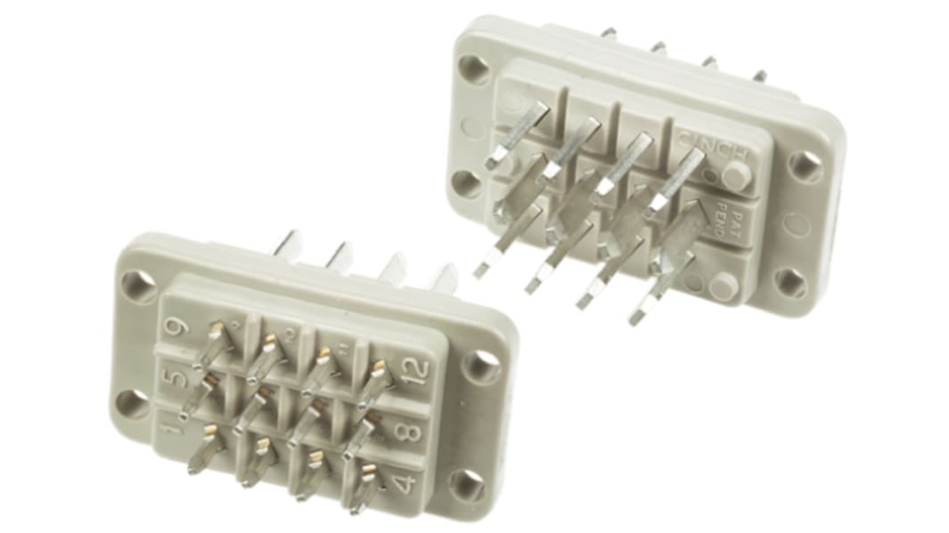 Cinch Automotive Connector Plug Green, Grey Panel Mount 12 Way JA778480000E000