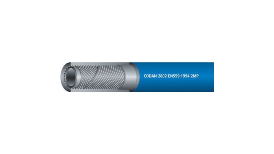 RS PRO EPDM, SBR, Hose Pipe, 10mm ID, 17mm OD, Blue, 25m
