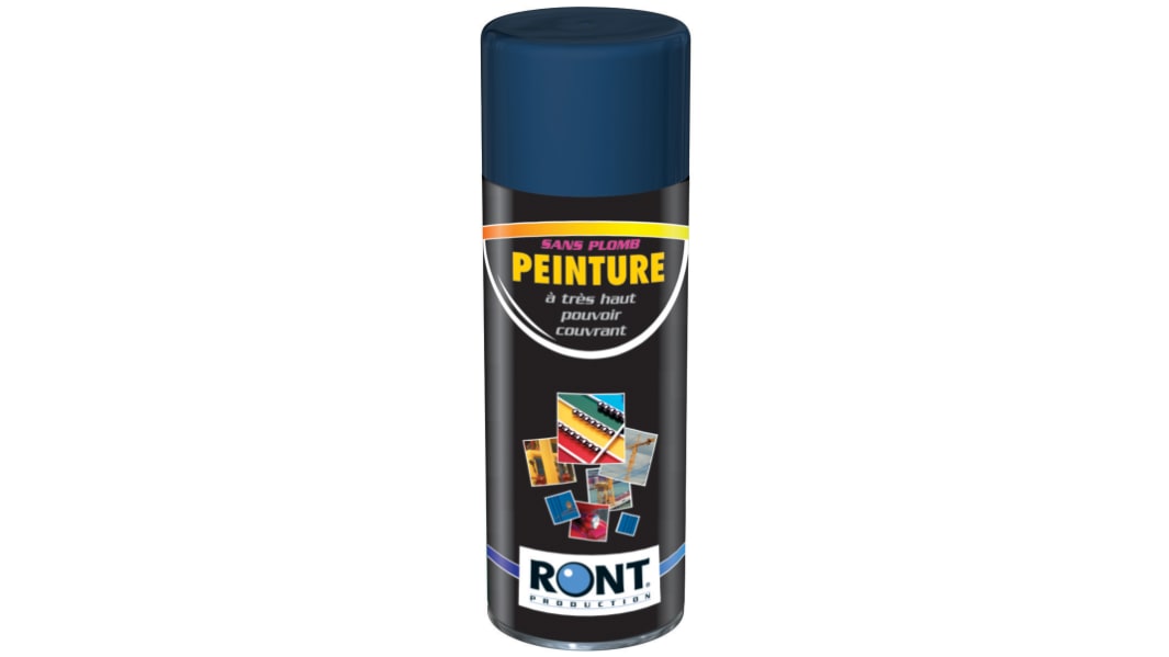 Peinture aérosol Ront Production, Bleu-Gris RAL 5008, 400ml