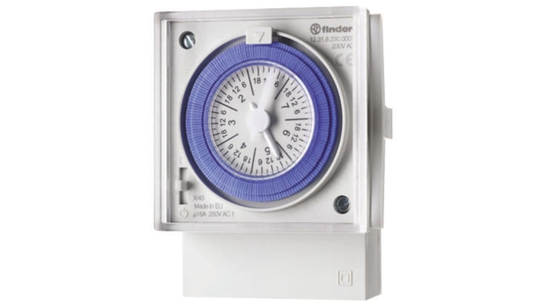 Finder Analogue Time Switch 230 V ac, 1-Channel