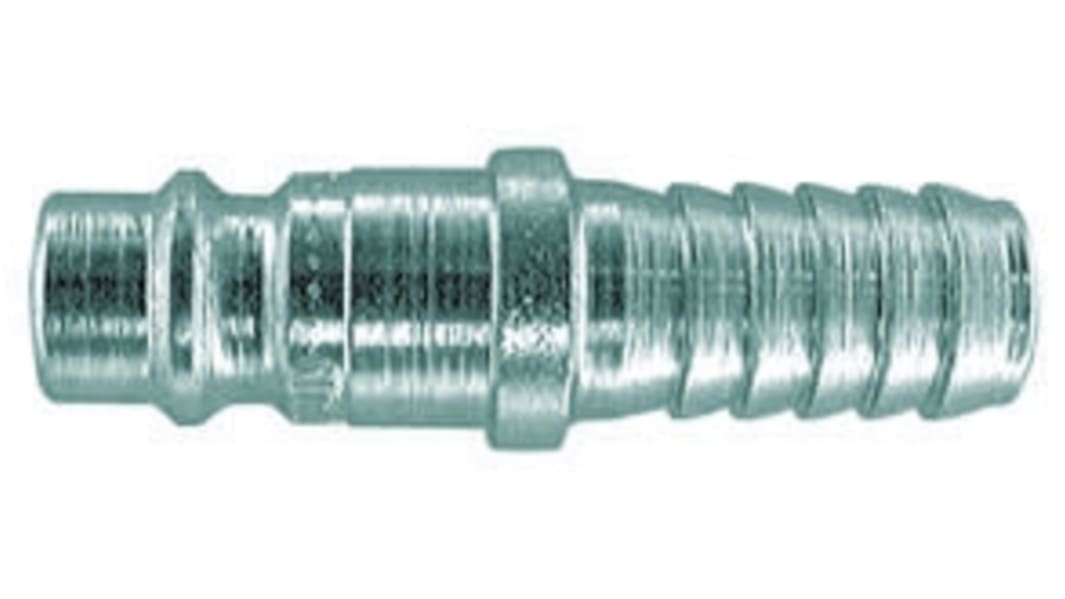 CEJN Steel Male Pneumatic Quick Connect Coupling, 8mm Hose Barb