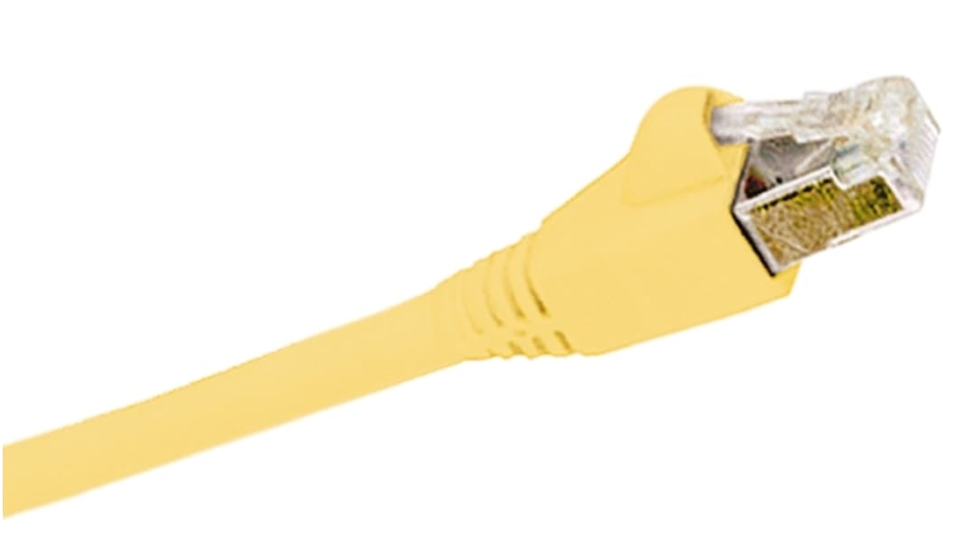 Molex Premise Networks, 3m Cat6, Yellow RJ45 to Male RJ45 Male, F/UTP Shielded, Terminated LSZH Sheath
