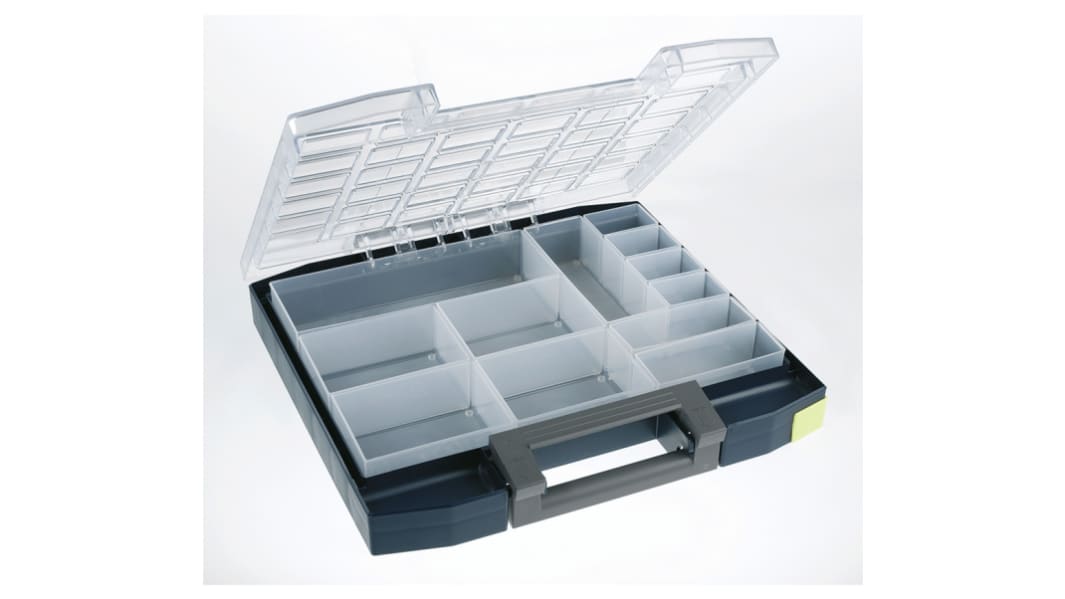 Contenitore modulare Raaco in PC, PP, 12 scomparti, 55mm x 354mm x 323mm