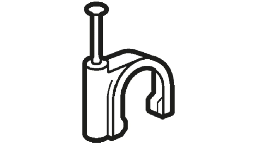 Legrand ケーブルクランプ (配線クリップ), 7mm x