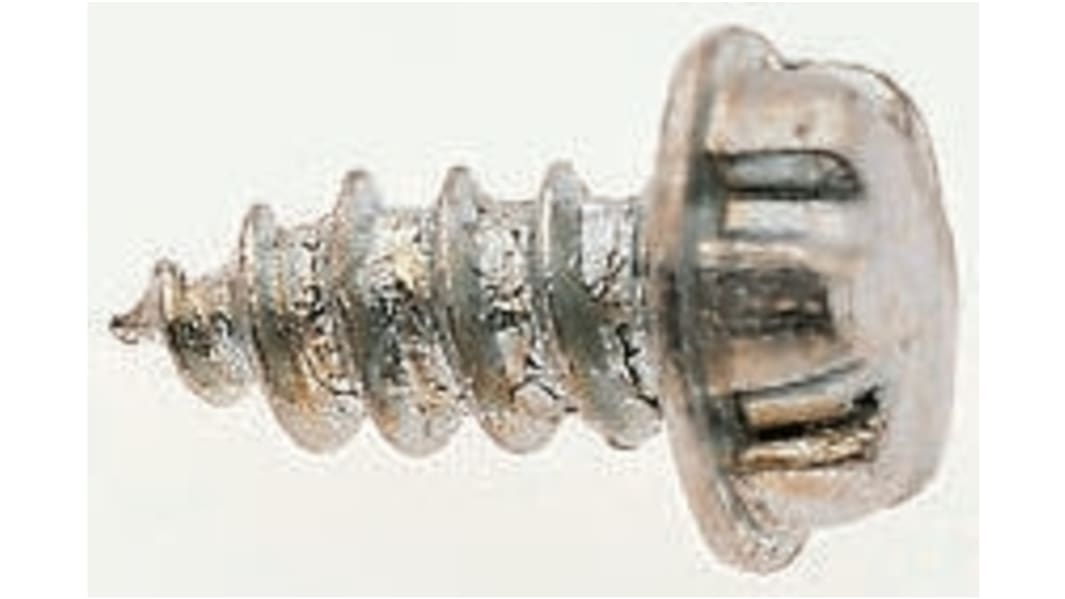 System Zero Plain Flange Button Stainless Steel Tamper Proof Security Screw, No. 6 x 12mm